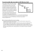 Preview for 102 page of Panasonic AG-MDR15P Operating Instructions Manual