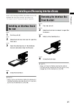 Предварительный просмотр 21 страницы Panasonic AG-MSU10 Operating Instructions Manual