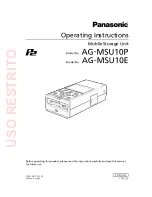 Panasonic AG-MSU10P Operating Instructions Manual preview