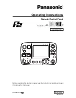 Preview for 1 page of Panasonic AG-RCP30P Operating Instructions Manual