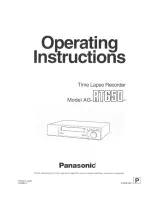 Panasonic AG-RT650 Operating Instructions Manual preview