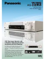 Preview for 1 page of Panasonic AG-TL550 User Manual