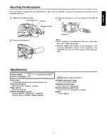 Preview for 5 page of Panasonic AG-VF5 Operating Instructions Manual