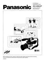 Предварительный просмотр 73 страницы Panasonic AG456UP - CAMCORDER Operating Instructions Manual