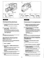 Предварительный просмотр 98 страницы Panasonic AG456UP - CAMCORDER Operating Instructions Manual