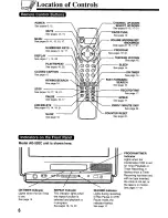 Preview for 6 page of Panasonic AG513C - COMBINATION VCR Operating Instructions Manual