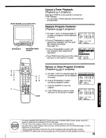 Preview for 19 page of Panasonic AG513C - COMBINATION VCR Operating Instructions Manual