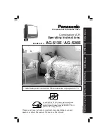 Panasonic AG513E - COMBINATION VCR/TV Operating Instructions Manual preview