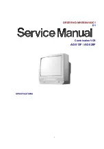 Предварительный просмотр 1 страницы Panasonic AG513F - COMBINATION VCR/TV Service Manual