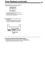 Предварительный просмотр 19 страницы Panasonic AG520B - MONITOR - VCR COMBO Operating Instructions Manual