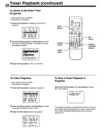 Предварительный просмотр 20 страницы Panasonic AG520B - MONITOR - VCR COMBO Operating Instructions Manual