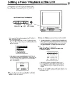 Предварительный просмотр 21 страницы Panasonic AG520B - MONITOR - VCR COMBO Operating Instructions Manual