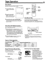 Предварительный просмотр 23 страницы Panasonic AG520B - MONITOR - VCR COMBO Operating Instructions Manual