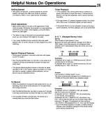 Предварительный просмотр 25 страницы Panasonic AG520B - MONITOR - VCR COMBO Operating Instructions Manual