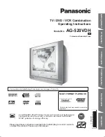 Panasonic AG520VDH - COMB. DVD/VCR/TV Operating Instructions Manual preview