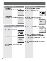 Preview for 14 page of Panasonic AG520VDH - COMB. DVD/VCR/TV Operating Instructions Manual