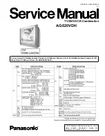 Preview for 1 page of Panasonic AG520VDH - COMB. DVD/VCR/TV Service Manual