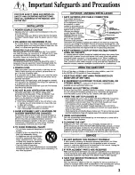 Предварительный просмотр 3 страницы Panasonic AG527C - COMBINATION VCR Operating Instructions Manual