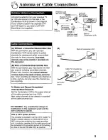 Предварительный просмотр 5 страницы Panasonic AG527C - COMBINATION VCR Operating Instructions Manual