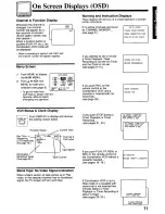 Предварительный просмотр 11 страницы Panasonic AG527C - COMBINATION VCR Operating Instructions Manual