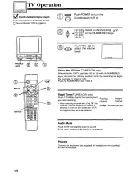 Предварительный просмотр 12 страницы Panasonic AG527C - COMBINATION VCR Operating Instructions Manual