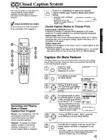 Предварительный просмотр 15 страницы Panasonic AG527C - COMBINATION VCR Operating Instructions Manual