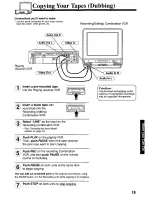 Предварительный просмотр 19 страницы Panasonic AG527C - COMBINATION VCR Operating Instructions Manual