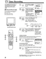 Предварительный просмотр 22 страницы Panasonic AG527C - COMBINATION VCR Operating Instructions Manual