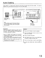 Preview for 13 page of Panasonic AG5700 - SVHS Operating Instructions Manual