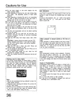 Preview for 36 page of Panasonic AG5700 - SVHS Operating Instructions Manual