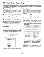 Preview for 17 page of Panasonic AG6124 Operating Instructions Manual