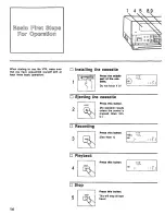 Предварительный просмотр 14 страницы Panasonic AG6540 - TIME LAPSE VCR Operating Instructions Manual