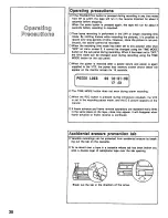 Предварительный просмотр 36 страницы Panasonic AG6540 - TIME LAPSE VCR Operating Instructions Manual