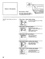 Предварительный просмотр 38 страницы Panasonic AG6540 - TIME LAPSE VCR Operating Instructions Manual