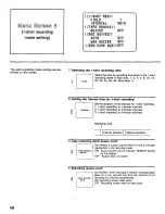 Предварительный просмотр 48 страницы Panasonic AG6540 - TIME LAPSE VCR Operating Instructions Manual