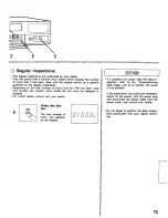 Предварительный просмотр 75 страницы Panasonic AG6540 - TIME LAPSE VCR Operating Instructions Manual