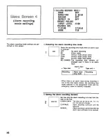Предварительный просмотр 46 страницы Panasonic AG6540P - TIME LAPSE RECORDER Operating Instructions Manual