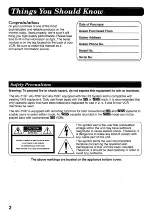 Preview for 2 page of Panasonic AG710P - VCR/BRC Operating Instructions Manual