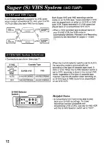 Preview for 12 page of Panasonic AG710P - VCR/BRC Operating Instructions Manual