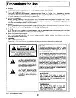 Preview for 2 page of Panasonic AGDP800 - CAMERA/RECORDER3CCD Operating Instructions Manual