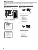 Preview for 2 page of Panasonic AGDVC60 - DIGITAL VIDEO CAMCORDER Menu Information