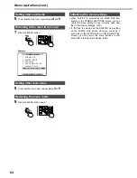 Preview for 4 page of Panasonic AGDVC60 - DIGITAL VIDEO CAMCORDER Menu Information