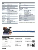 Preview for 8 page of Panasonic AGDVC60 - DIGITAL VIDEO CAMCORDER Specifications