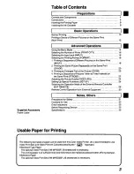 Preview for 3 page of Panasonic AGEP50 - COLOR VIDEO PRINTER Operating Instructions Manual