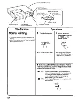 Preview for 10 page of Panasonic AGEP50 - COLOR VIDEO PRINTER Operating Instructions Manual