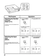 Preview for 16 page of Panasonic AGEP50 - COLOR VIDEO PRINTER Operating Instructions Manual