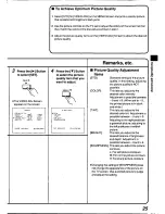 Preview for 25 page of Panasonic AGEP50 - COLOR VIDEO PRINTER Operating Instructions Manual