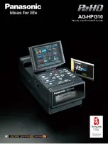 Panasonic AGHPG10 - MEMORY CARD PORTABLE RECORDER Brochure & Specs preview