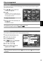 Предварительный просмотр 35 страницы Panasonic AGHPG10P - MEMORY CARD PORTABLE RECORDER Operating Instructions Manual