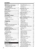 Preview for 6 page of Panasonic AGHPX170P - MEMORY CARD CAMERA RECORDER Operating Instructions Manual